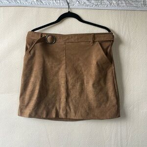 Hollister suede skirt